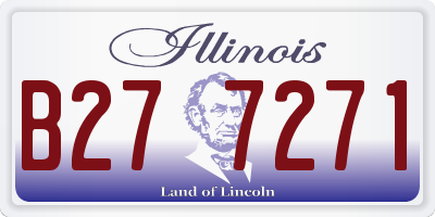 IL license plate B277271