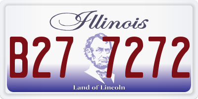 IL license plate B277272