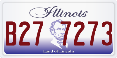 IL license plate B277273