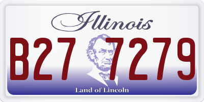 IL license plate B277279