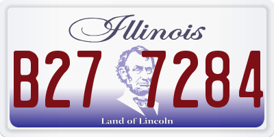 IL license plate B277284