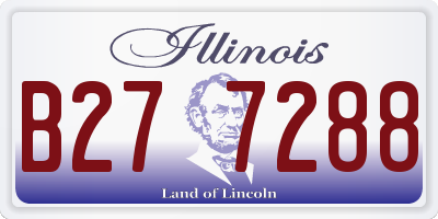 IL license plate B277288