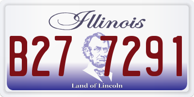 IL license plate B277291