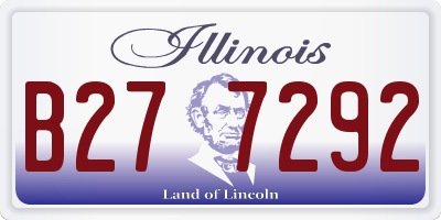 IL license plate B277292