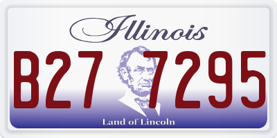 IL license plate B277295