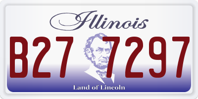 IL license plate B277297