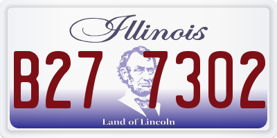 IL license plate B277302