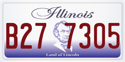 IL license plate B277305