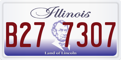 IL license plate B277307