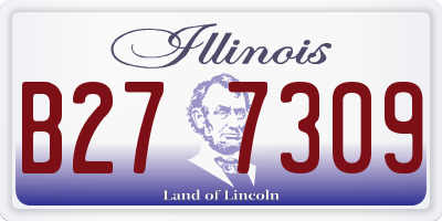 IL license plate B277309