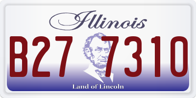 IL license plate B277310