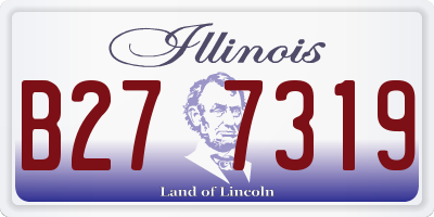IL license plate B277319