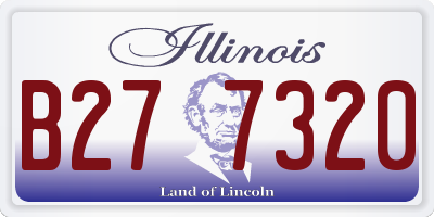 IL license plate B277320