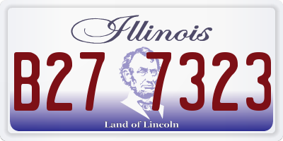 IL license plate B277323