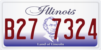IL license plate B277324