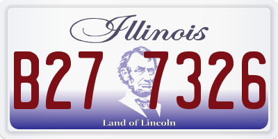 IL license plate B277326