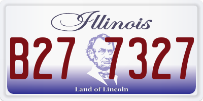 IL license plate B277327