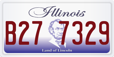 IL license plate B277329