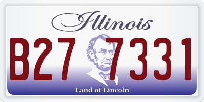 IL license plate B277331