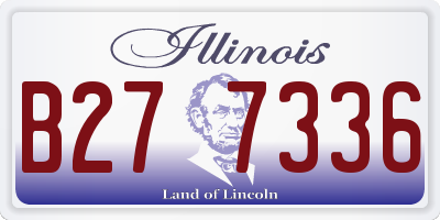 IL license plate B277336