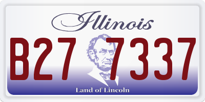 IL license plate B277337