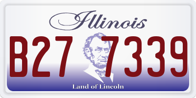 IL license plate B277339