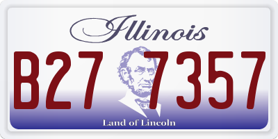 IL license plate B277357
