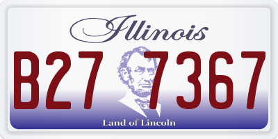 IL license plate B277367