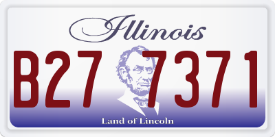 IL license plate B277371