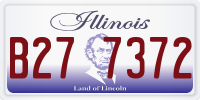 IL license plate B277372
