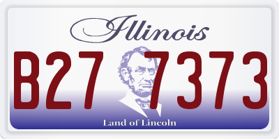 IL license plate B277373
