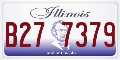 IL license plate B277379