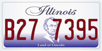 IL license plate B277395