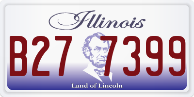 IL license plate B277399