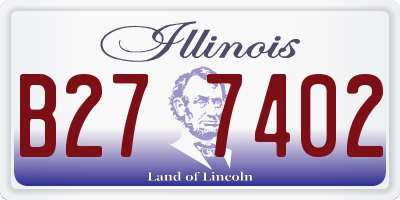 IL license plate B277402