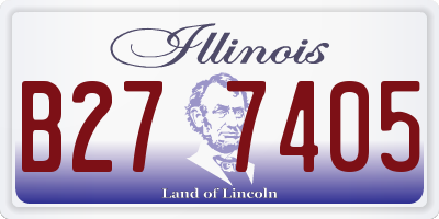 IL license plate B277405