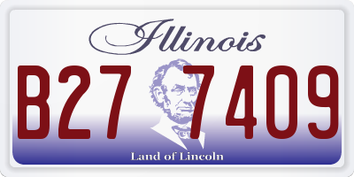 IL license plate B277409