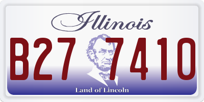 IL license plate B277410