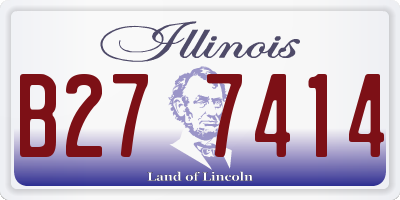 IL license plate B277414