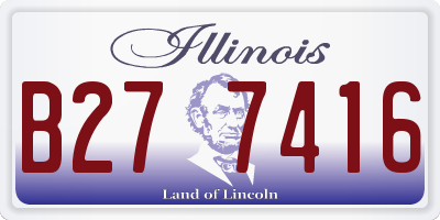 IL license plate B277416