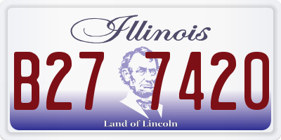 IL license plate B277420