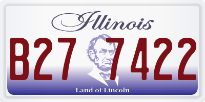 IL license plate B277422