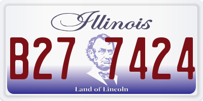IL license plate B277424