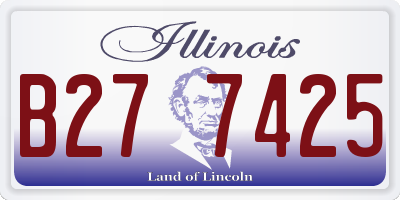 IL license plate B277425