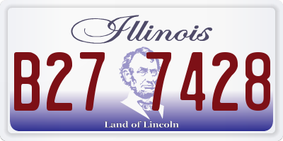 IL license plate B277428
