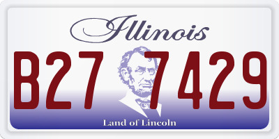 IL license plate B277429