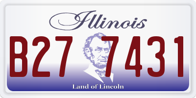 IL license plate B277431