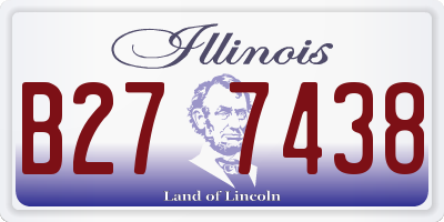 IL license plate B277438