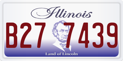 IL license plate B277439