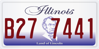 IL license plate B277441